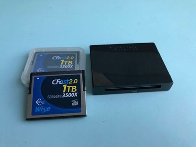 2× Wise CFast 2.0 1TB 3500X + SanDisk Kartenleser   Komplettpreis 400  