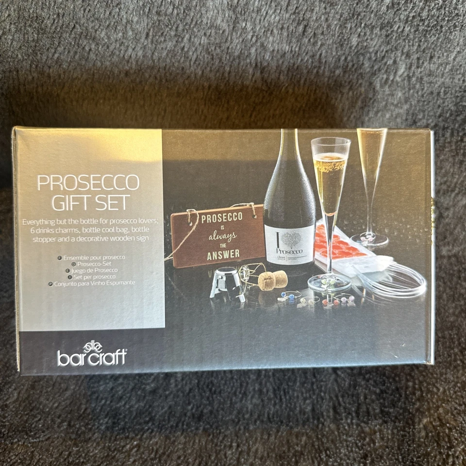 KITCHENCRAFT BarCraft Prosecco Gift Set - 9 Piece