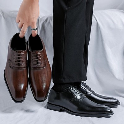 Men's Handmade Custom Pu Leather Shoes Casual Dress Oxford Office Footwears