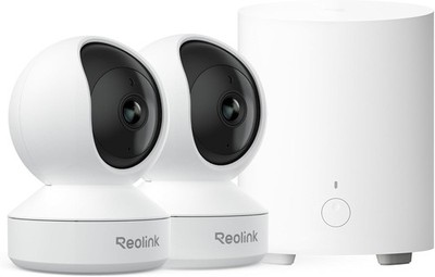 Reolink Smart Indoor Sicherheits-Bundle: 2× E1 4MP 2K Innenkamera mit