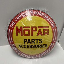 Mopar Sign Chrysler Corp Sleek New Domed Disc Button Plaque Bar Garageoffice Mopar Sign Chrysler Corp Sleek New Domed Disc Button Plaque Bar Garageoffice