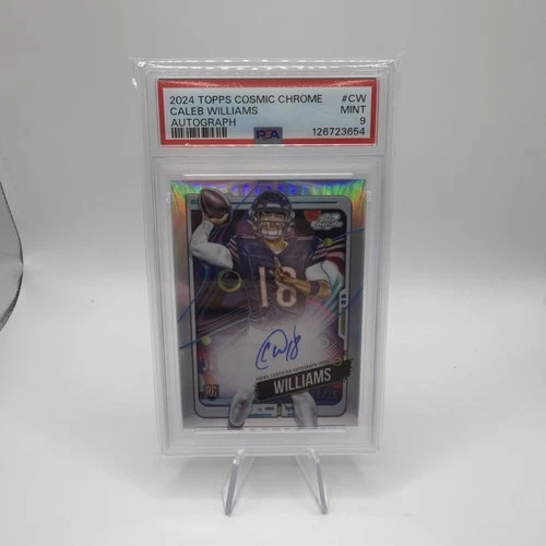 2024 Topps Cosmic Chrome - Caleb Williams On Card Auto 14/75 #CCA-CW (RC) PSA 9