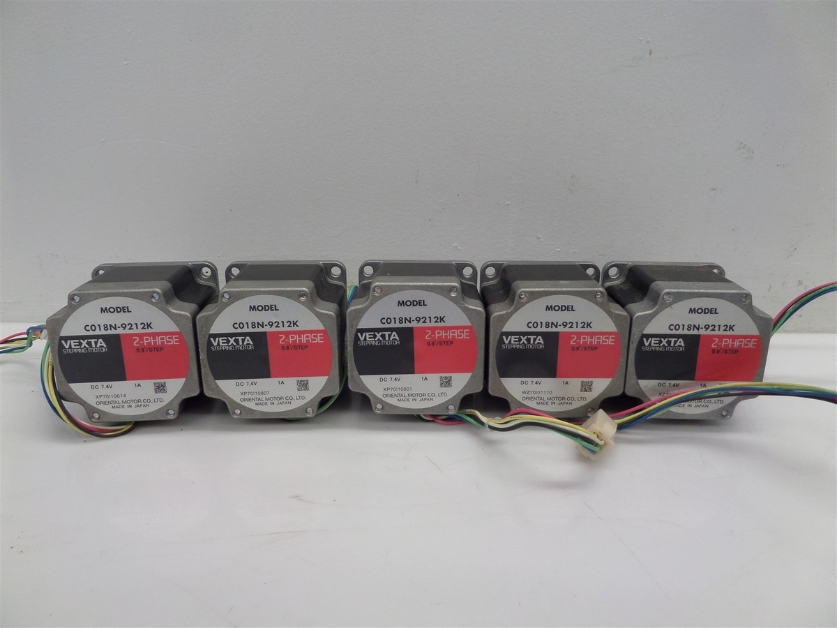 Lot Of 5 Vexta C018N-9212K 2-Phase 0.9°/STEP Stepping Motors | eBay