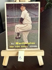 1957 Topps #39 Al Worthington New York Giants (B)