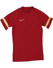 NIKE Mens Dri Fit T-Shirt Top Small Red BJ13