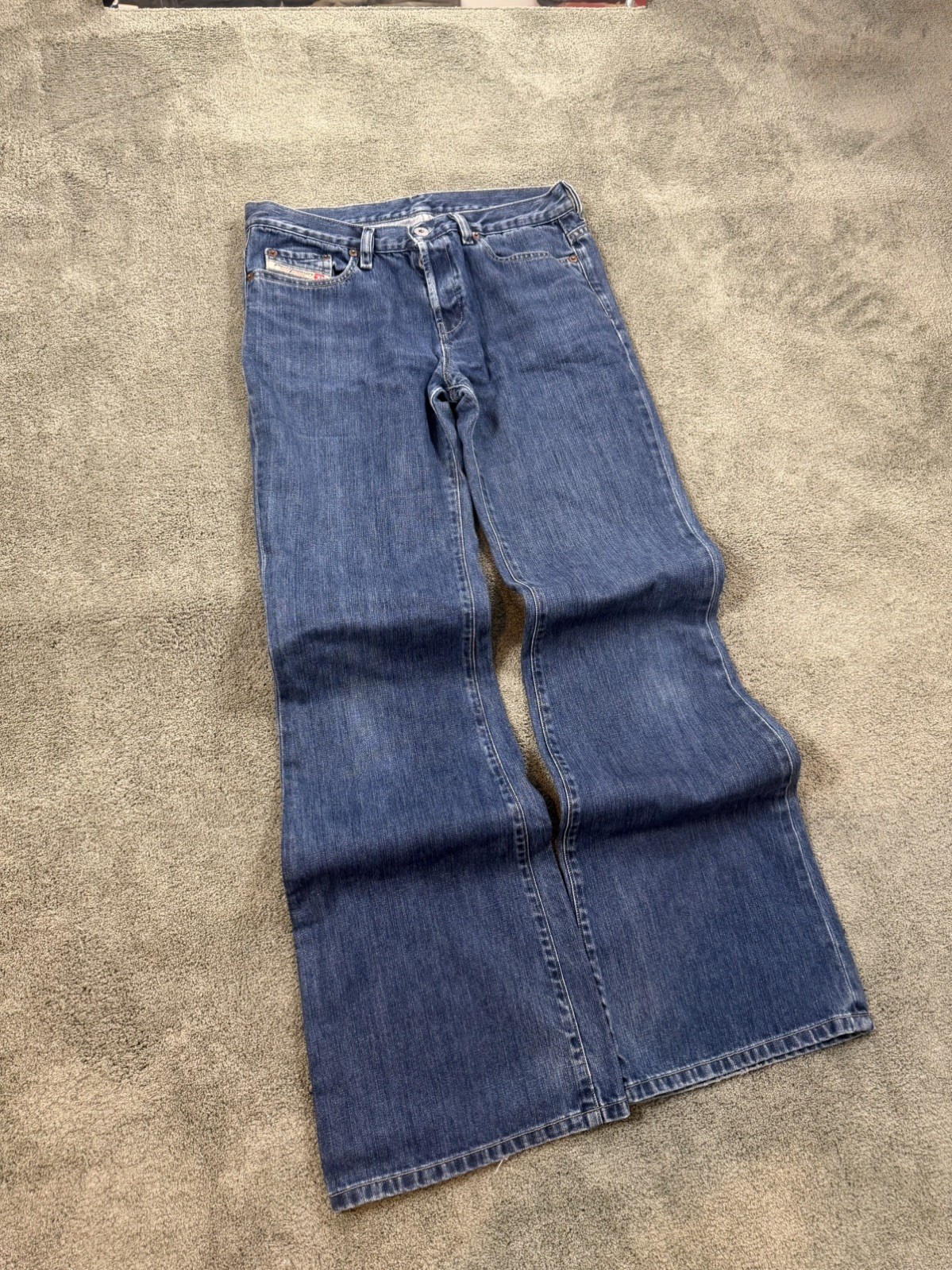FW 2002-2003 Diesel Bootcut Denim Jeans made in italy rare archive y2k old mone