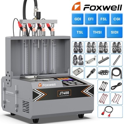 4 Cylinder EFI FSL GDI Fuel Injector Tester Cleaner Ultrasonic Cleaning Machine