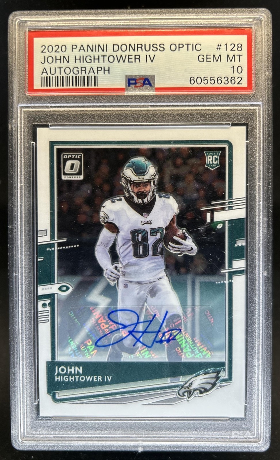 John Hightower Panini Donruss Optic #128 Autograph