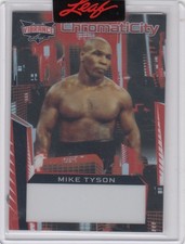 2023 Mike Tyson Leaf Vibrance ChromaCity Red PRE PRODUCTION PROOF 1/1 - Boxing