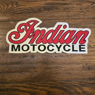 Indian Motorcycle Patch Embroidered  1970s Or 80s LARGE Perfect For Jacket Back