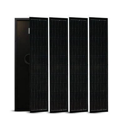 MoeCell Panel 5er Set 185W Solarmodul Monokristalline Solarpaneele 100×20×1,7