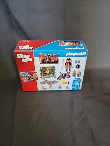 Playmobil 71256, Starter Pack Stuntshow Motorrad mit Feuerwand NEU/OVP - Bild 2 von 2