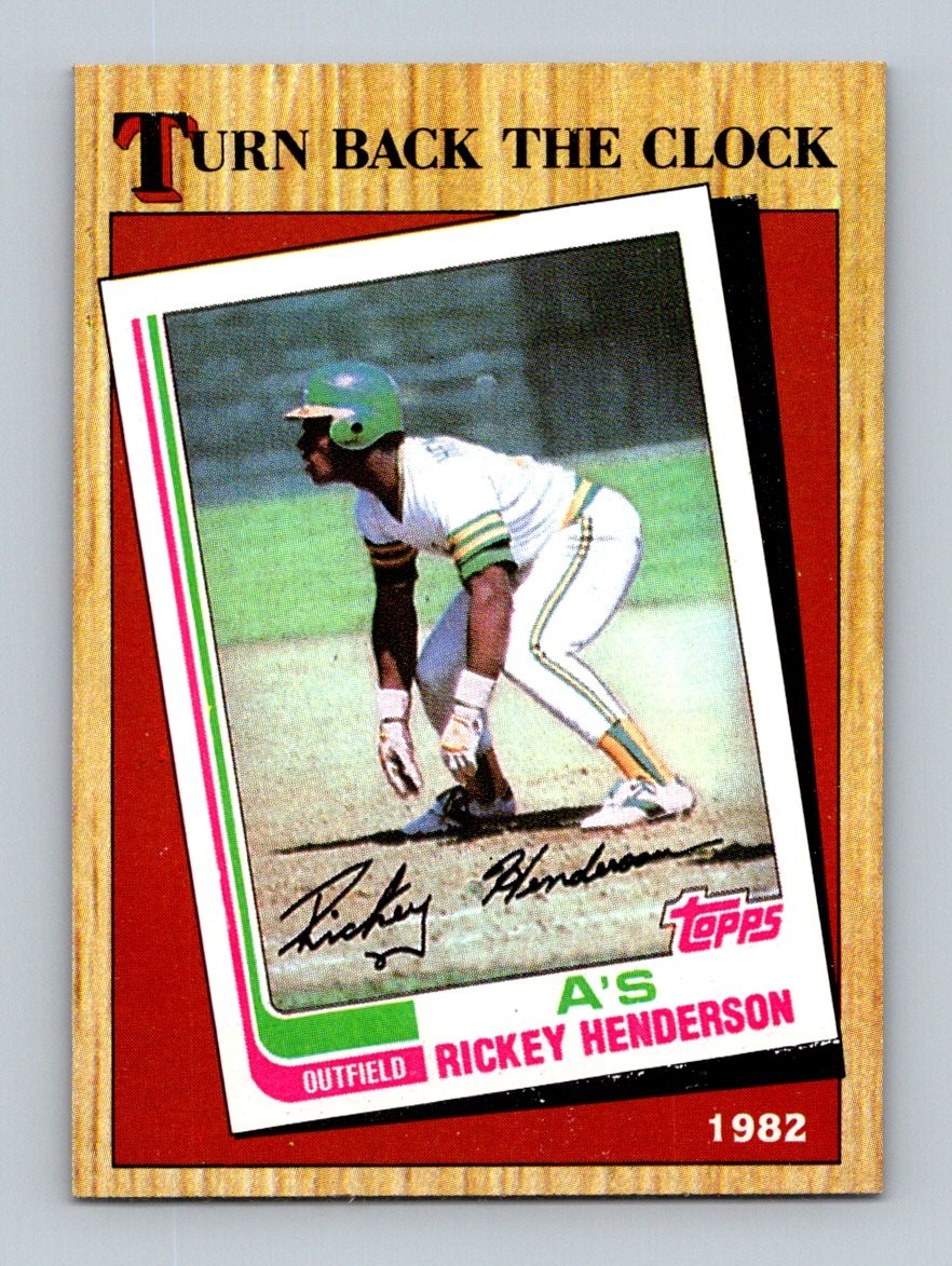 1982 Topps #610 Rickey Henderson Oakland Athletics Baseball