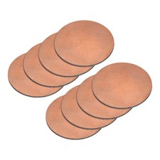 8pcs Pure Copper Sheet 5/8" x 0.04" 18 Gauge T2 Copper Metal Round Plate