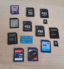 Wybór kart SD i adapterów różne marki w dobrym stanie