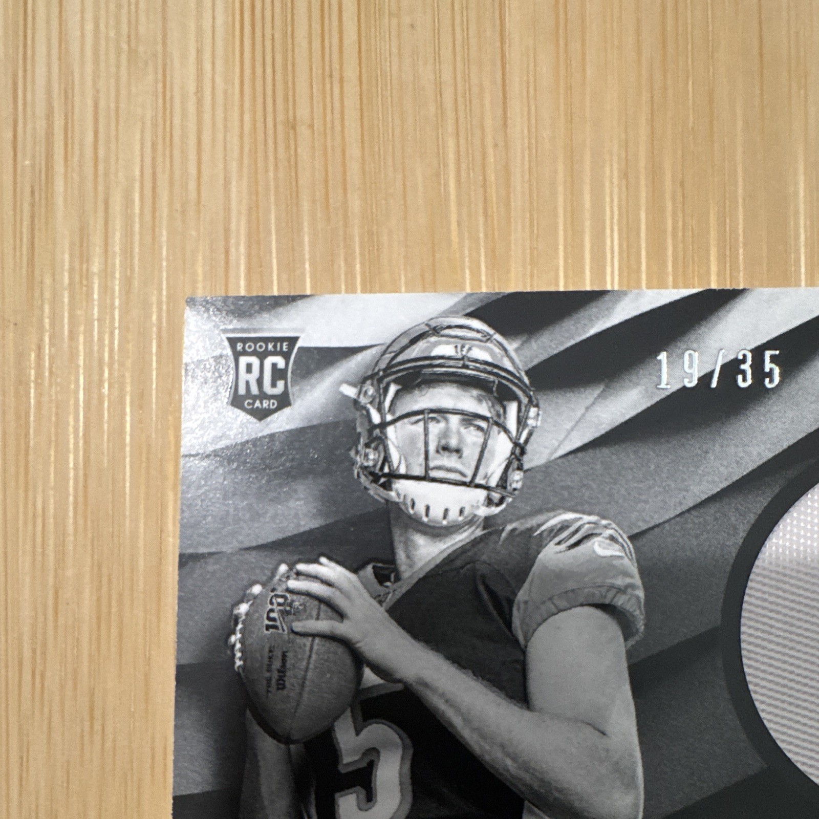 Panini 2019 Black Ryan Finley RC RPA Auto Patch /35 Bengals #103 view 3