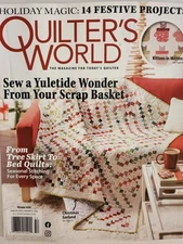 QUILTERS WORLD HOLIDAY MAGIC 14 FESTIVE PROJECTS , TREE SKIRTS, BED QUILTS...