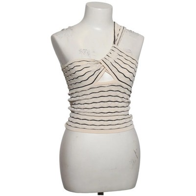 Drôle de Copine, Top, Größe: M/L, Weiß/Schwarz, Polyamid/Viskose, Streifen #c4K