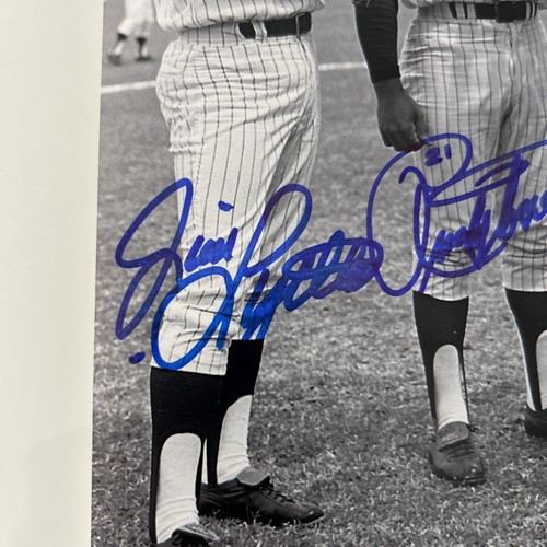 Bloomberg,Torres, Lyttle Signed NY Yankees 8x10 Type ll MANTLE Photo Grossbardt - Picture 2 of 8