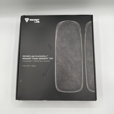 Secret Lab Arm Titan Evo Cloud Swap Rests Armrests - Left Right Black PU Foam