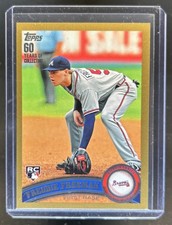 2011 Topps Freddie Freeman RC Gold Rookie #/2011 Braves