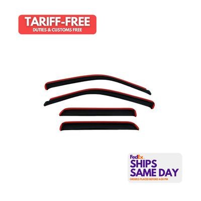 Ventshade 194109, Kit Dark Smoke Plastic In Channel Ventvisor 4Pc Fits 09- Ram 1 - Picture 1 of 11