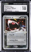 2005 POKEMON EX DEOXYS - HOLO #104/107 SHARPEDO EX CGC 10 GEM MINT on eBay