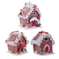 TOYANDONA 3Pcs Christmas House Ornaments, Lighted Christmas Hanging Decoratio...