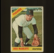 1966 Topps - Dick McAuliffe #495 - Tigers - Inv# 5093