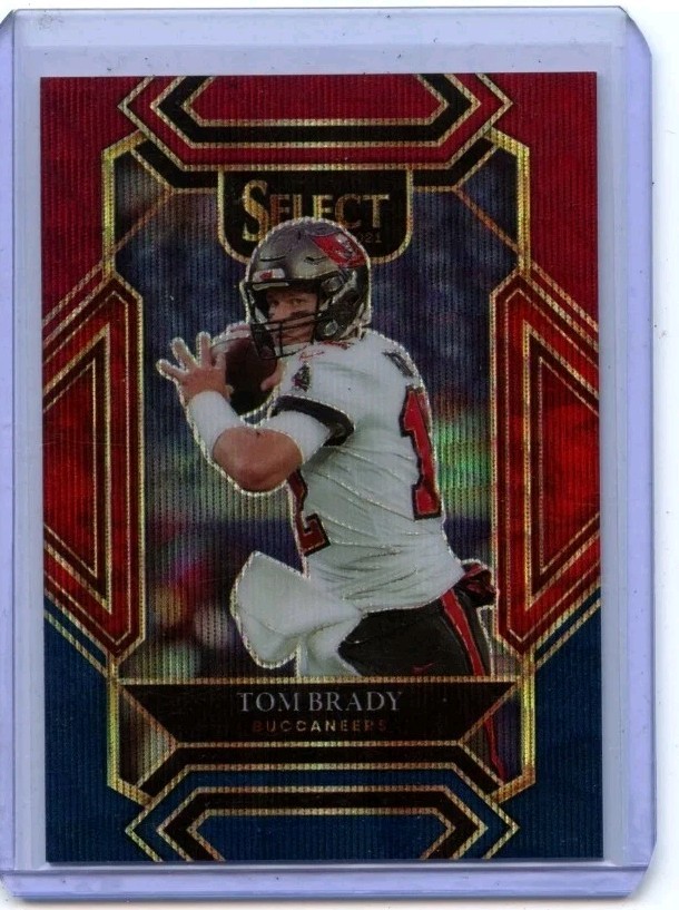 2021 Panini Select - Club Level Tom Brady #201 Tri-Color Prizm /149