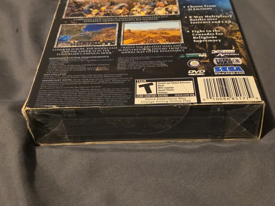 Brand New Sealed 2006 Medieval II Total War PC Gamestop Limited Edition - Image 3 of 4