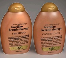 OGX Shampoo Conditioner BRAZILIAN KERATIN THERAPY 13 oz each - New - Free Ship