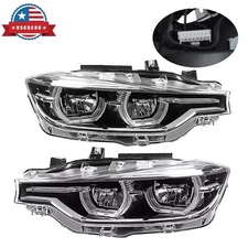 Headlights LED Headlamps Left+Right Side for 2016 2017 2018 BMW 330i 340i 320i