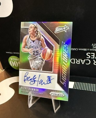2025 Panini WNBA Prizm Becky Hammon #SG-BHM Silver Prizm Signatures Auto LV Aces