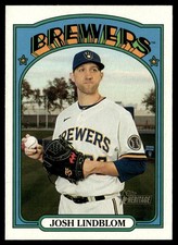 2021 Topps Heritage Josh Lindblom Milwaukee Brewers #289