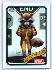 Rocket Raccoon 2025 Topps Chrome Marvel 120 Refractor