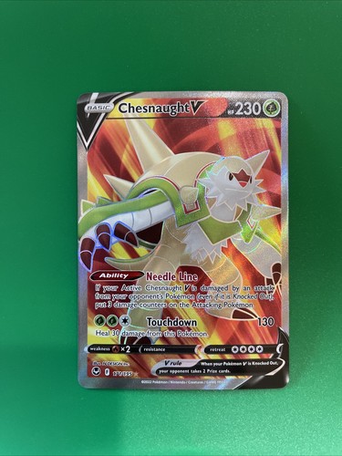 Pokémon TCG Chesnaught V (Full Art) Silver Tempest 171/195 Holo Ultra Rare