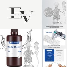 Upgraded 3D Printer Resin 1kg - High Precision Clear UV-Curing for 8K Printing