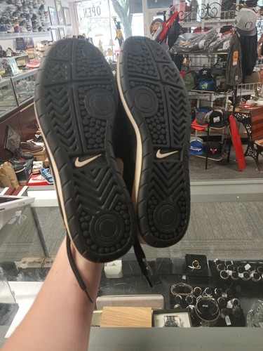 Scarpe Nike Air Ronaldinho Uomo 9.5 Pelle Nera #10 Barza Calcio Calcio RARO - Foto 7 di 7
