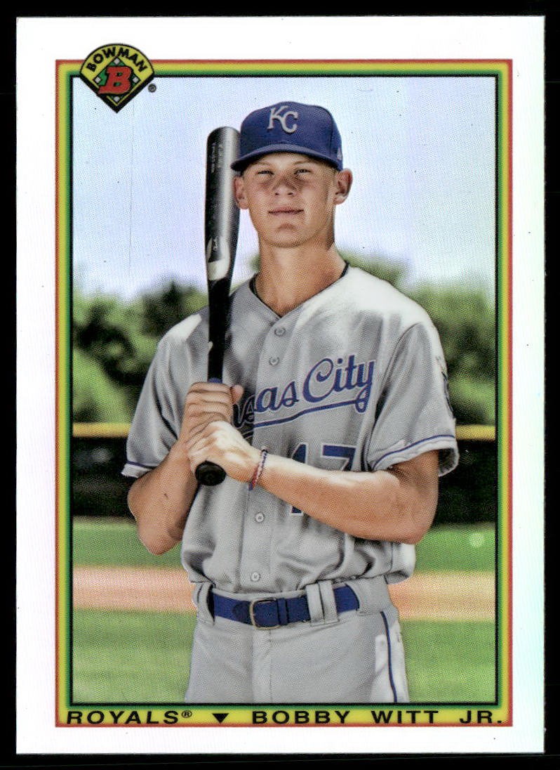 2020 Bowman #90B-BWJ Bobby Witt Jr. 1990 Bowman