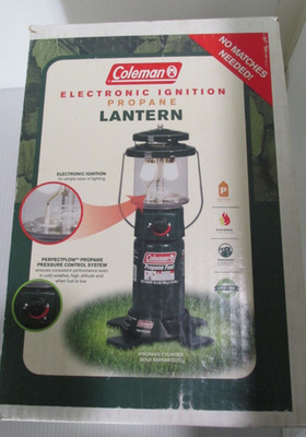 NEW Coleman Electronic Ignition 2-Mantle Propane Lantern (Model #5155-752) - NIB