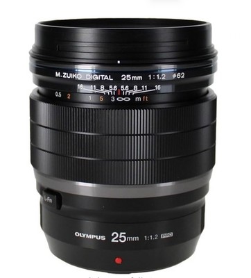 Olympus M.Zuiko Digital ED 25mm f1.2 PRO Lens (Black)  V311080BU000