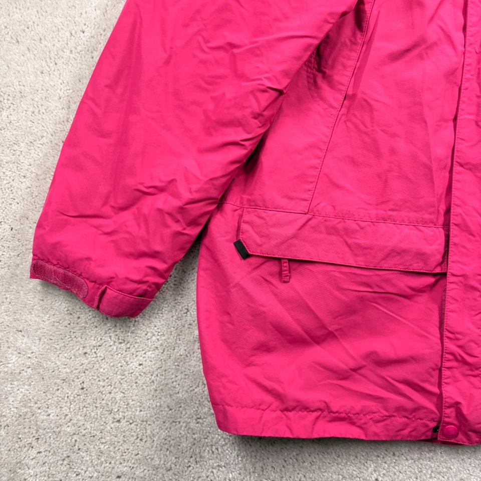 Parka Lands' End para mujer talla XL rosa manga larga bolsillos forrados de lana con capucha Foto 2 de 4