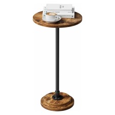 Small Side Table, Round Drink Table, Sofa End Table for Living Room, Coffee T...
