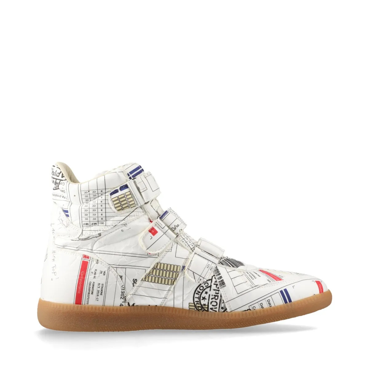 靴 KMKNMaison Margiera replica shoes43 Maison Margiela Replica Leather High-top Sneakers 43 Men's