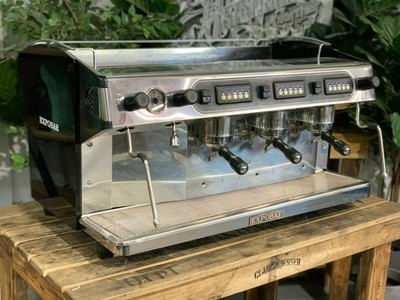 EXPOBAR RAFAEL 3 GROUP SCHWARZ & EDELSTAHL ESPRESSO KAFFEEMASCHINE COMMERCIA