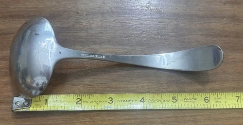 Vintage Sterling Silver Kirk Stieff Rose Solid Gravy Ladle - No Mono