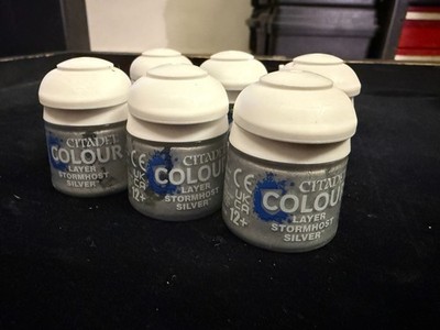 Games Workshop Citadel Color Stormhost Silver Layer Lot x6 LOTR 40K Paint