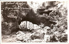 Vintage RPPC Natural Bridge Maquoketa Caves Iowa Real Photo Postcard 1930s
