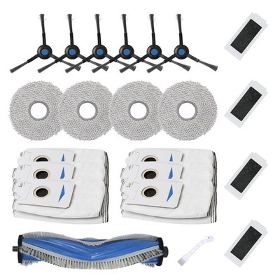 22 Pack Accessories Kit Only for ECOVACS DEEBOT T30S Series (T30S Gray